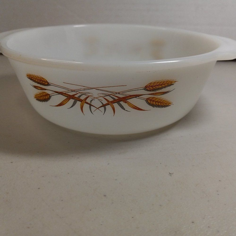 Vintage Fire-King, Anchor Hocking Baking Dish Wheat Pattern
